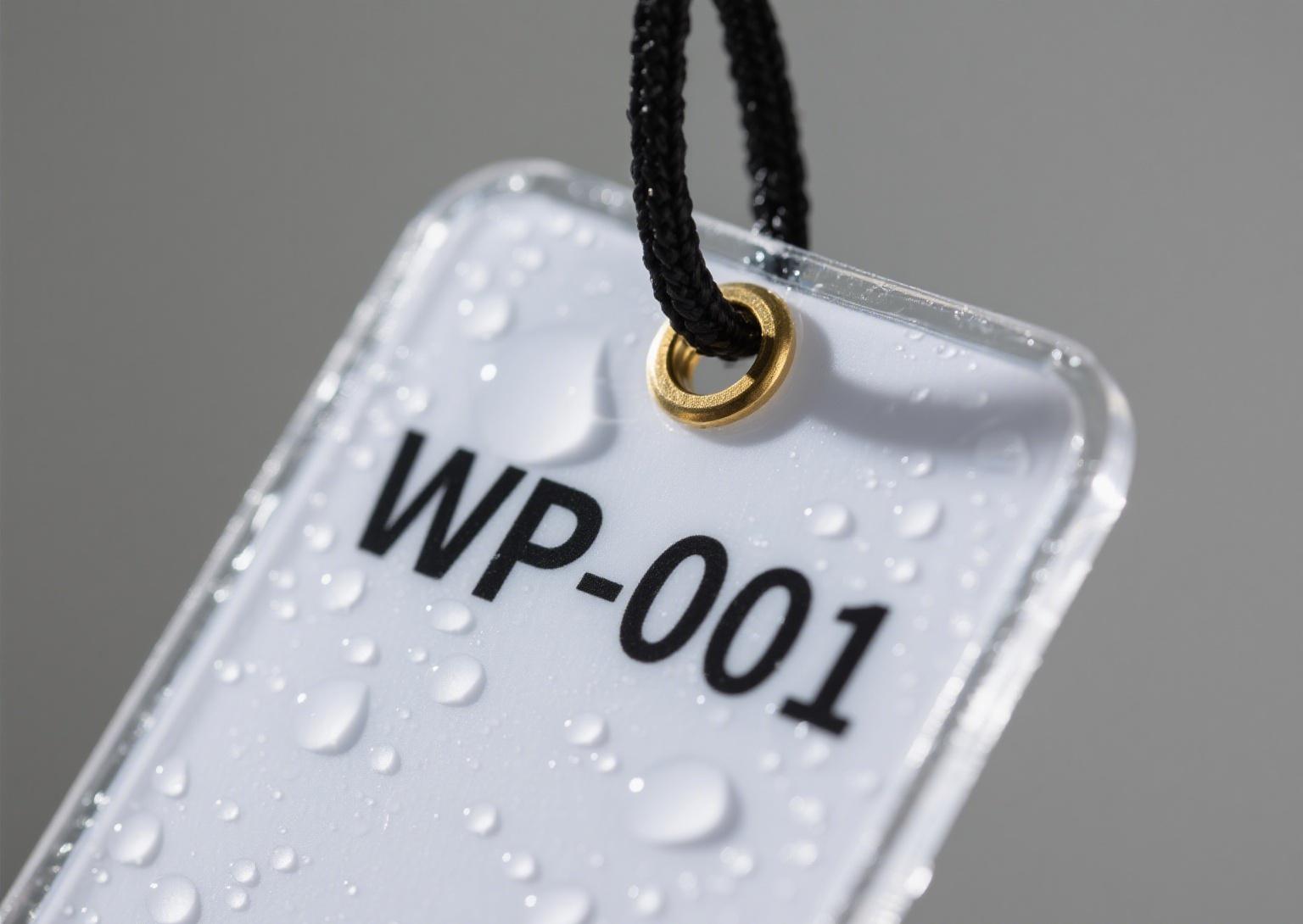 PVC mirror hang tags with waterproof coating